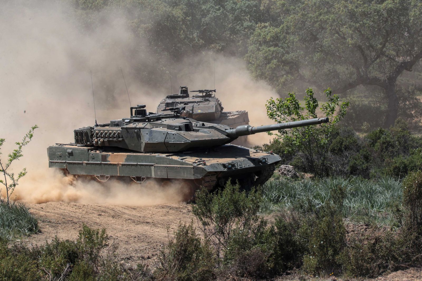Archivo - Un tanque Leopard 2E