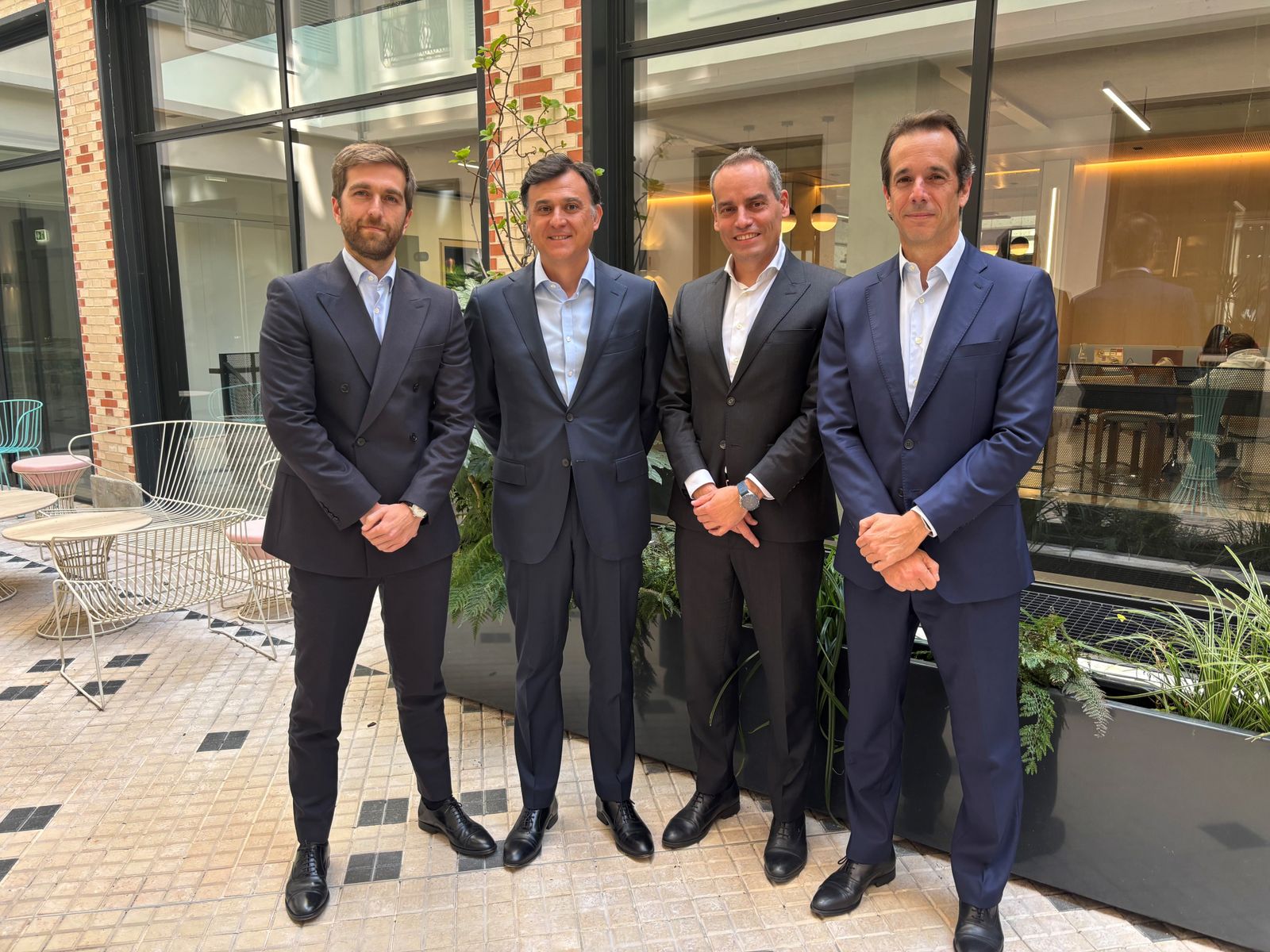 Archivo - De izquierda a derecha: Alfonso Parejo Yanguas, Gonzalo Montes Amayo, Jordi Castañeiro y Juan José Legarda.