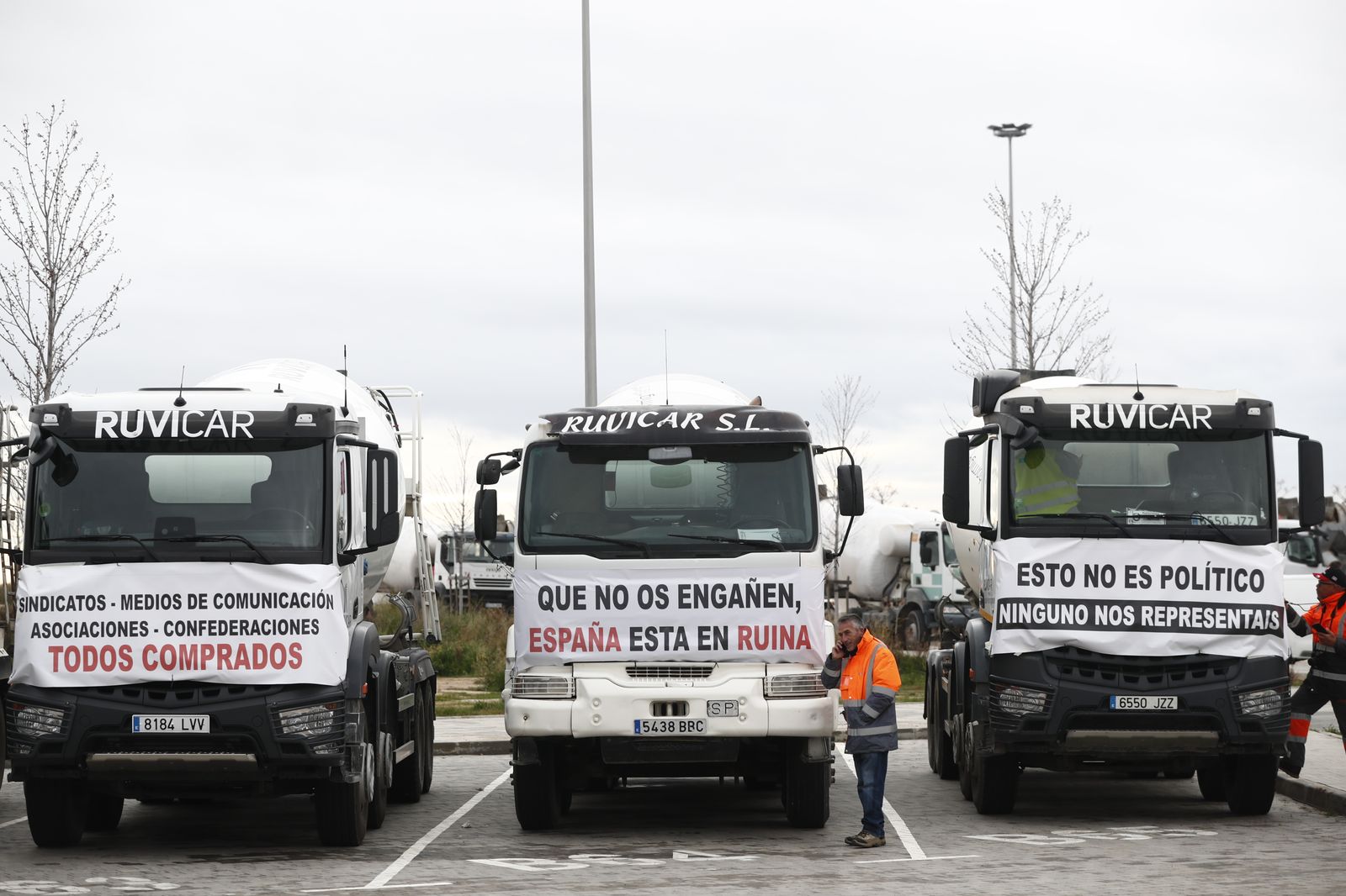 Los transportistas que convocaron el paro se manifestarán el viernes en Madrid
