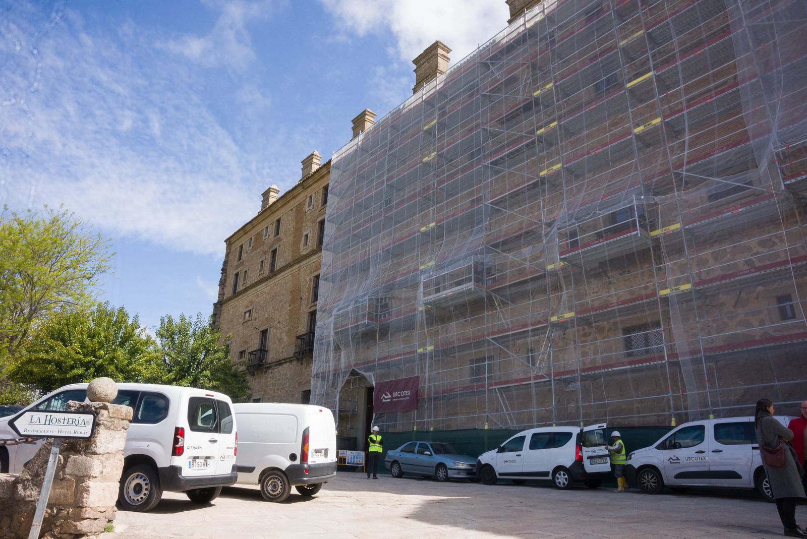 Obras en el Parador de Oropesa.