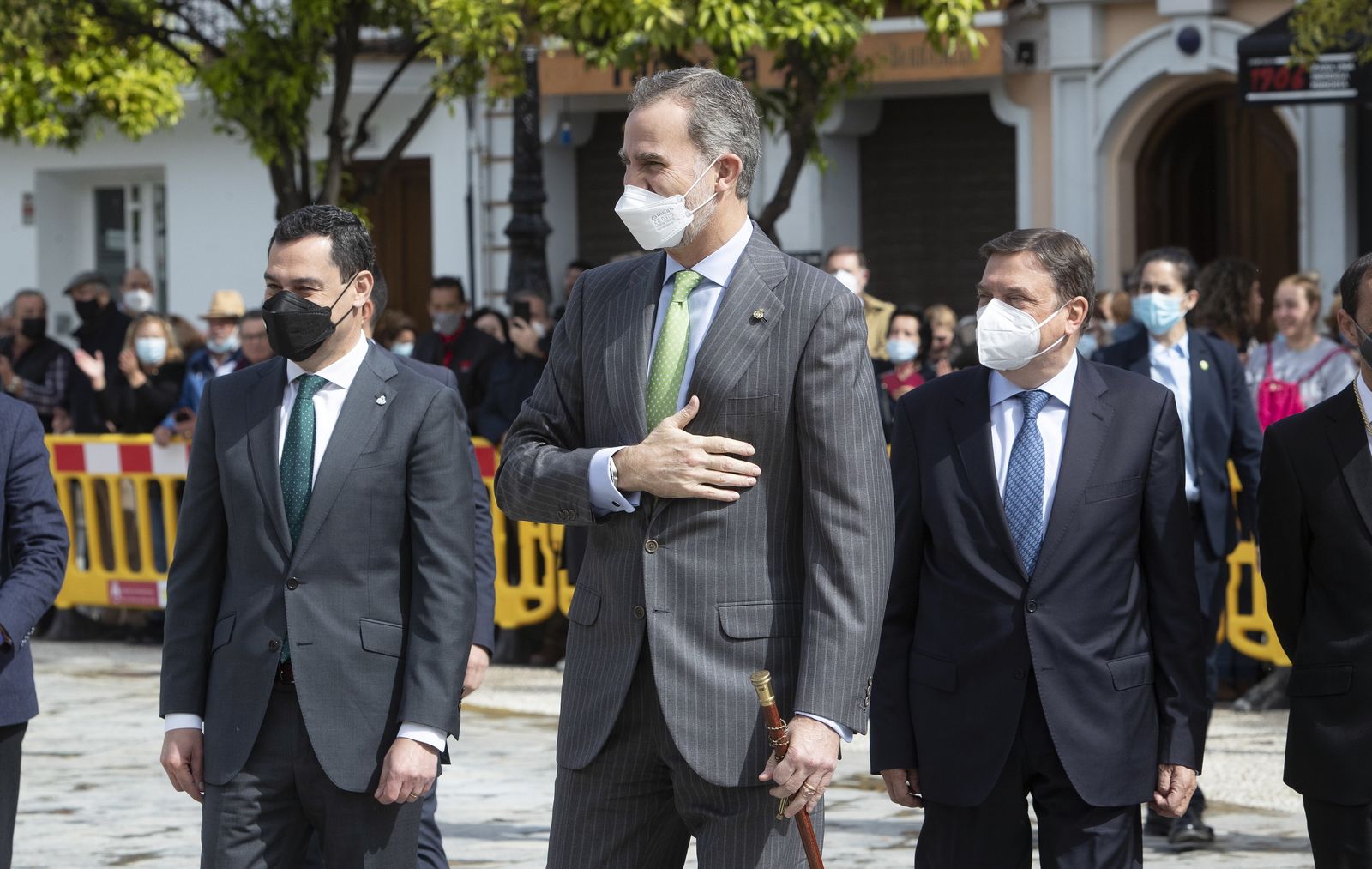 El rey recibe la Llave de oro de Sanlúcar de Barrameda (Cádiz)